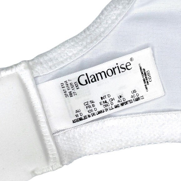 Glamorise MagicLift Minimizer Bra sz 40D * White Lace Detail Full Figure Plus - Picture 4 of 4